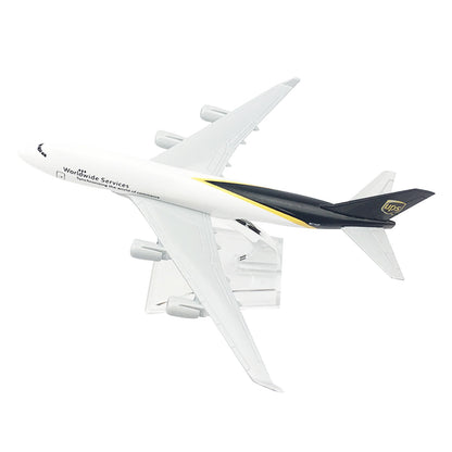 1:400 16cm B747 Air UPS Freighter Metal Airplane Plane Diecast Model With Stand