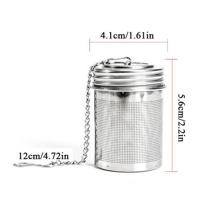 3 PCS Stainless Steel Tea Leaf Infuser Herbal Spice Filter Diffuser Tea Strainer