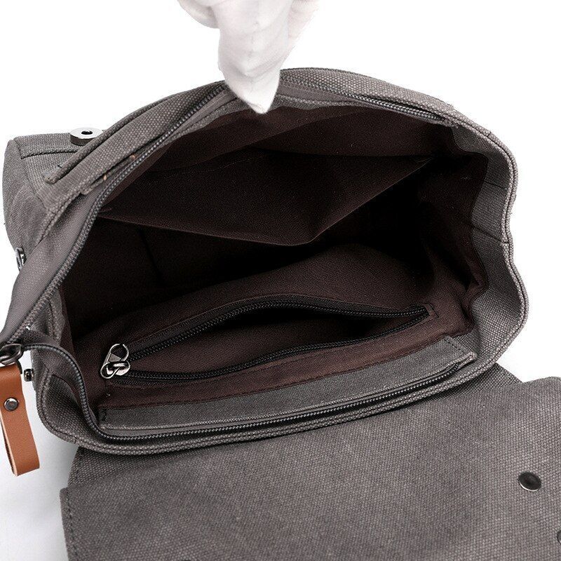 Canvas Bag Fashion Trendy Shoulder Messenger Purse Small Bag Handbag 22*12*20 CM