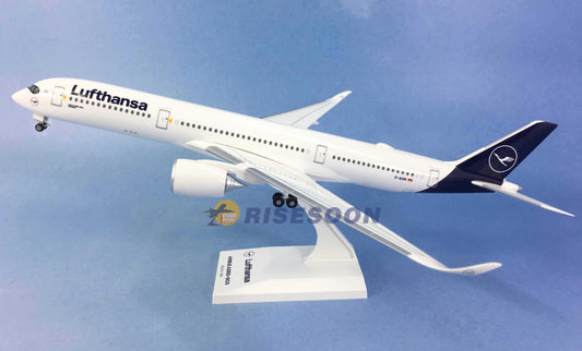 33CM 1:200 Risesoon Lufthansa AIRBUS A350-900 Plane ABS Plastic Aircraft Model