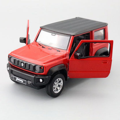 1:31 Suzuki Jimny Model Car Diecast Toy Cars Light Sound Pull Back Boys Gift Red