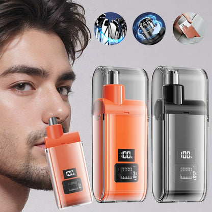 Ear and Nose Hair Trimmer with LED Display USB Rechargeable Water Resistant