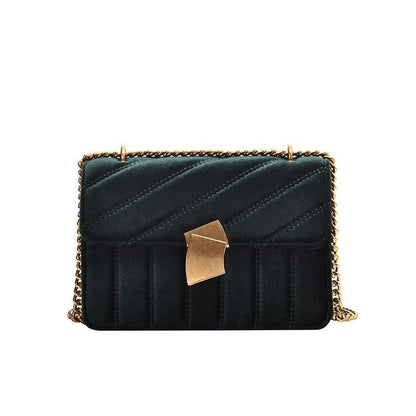 Handbag Shoulder Bag Vintage Velvet Chain Evening Clutch Messenger Crossbody 1PC