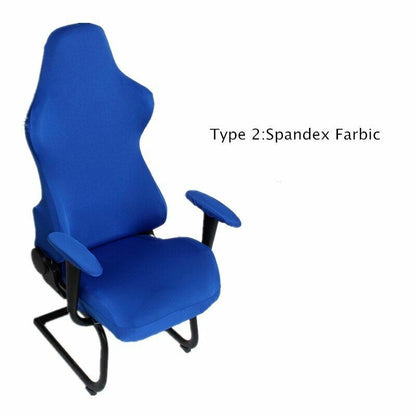 4Pcs/Set Elastic Gaming Chair Warm Cover+Armrest Pads Lambswool Spandex Cushions