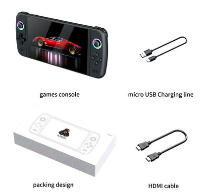 7.0 Inch Big Screen M27 Portable Pocket Retro Handheld Video Game Console 64GB