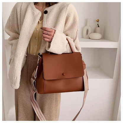 PU Leather Women Handbag High Winter Shoulder Crossbody Bag Travel Lady Blue Bag