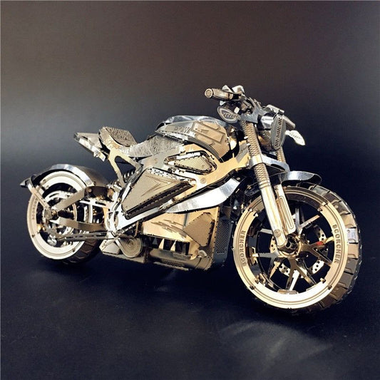 3D Metal Puzzle Avenger Motorcycle DIY Model Kit Adult Hobby 12.8cm