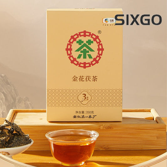 Zhongcha Jinhua Fu Tea Three Year Old Fu Brick Tea 350g COFCO Anhua Black Tea