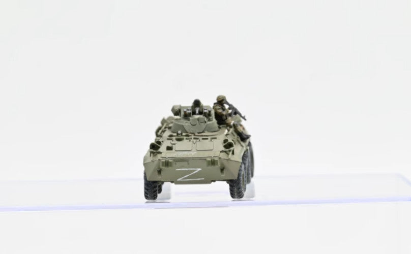 Sanrong 1/72 BTR80A with 1 man Finished Military Tank Model 72303 Russo-Ukrainia