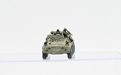 Sanrong 1/72 BTR80A with 1 man Finished Military Tank Model 72303 Russo-Ukrainia