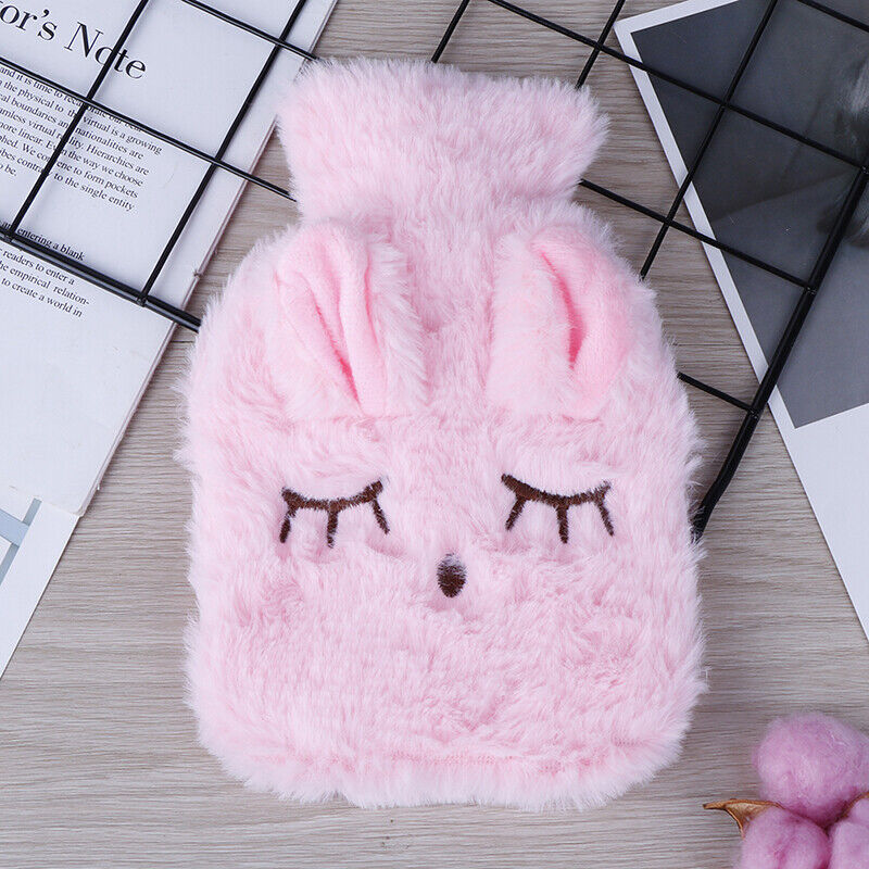 Cute PVC Relief Stress Pain Hot Water Bottle Bag Soft Reusable Hand WarmerA D QH