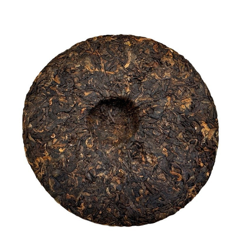 357g Yunnan Ancient Tree Pu'er Tea Ripe Tea Cake Menghai Yiwu Qizi Cake Tea