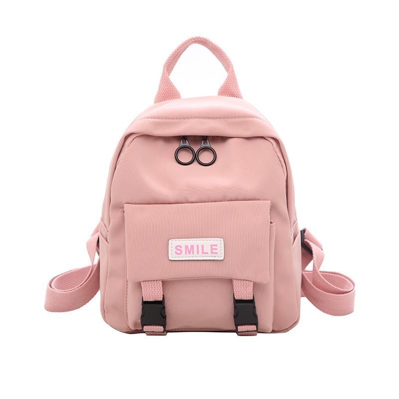 Waterproof Backpack Trendy Women Fashion Shoulder Bag Small Nylon School Bag 1PC