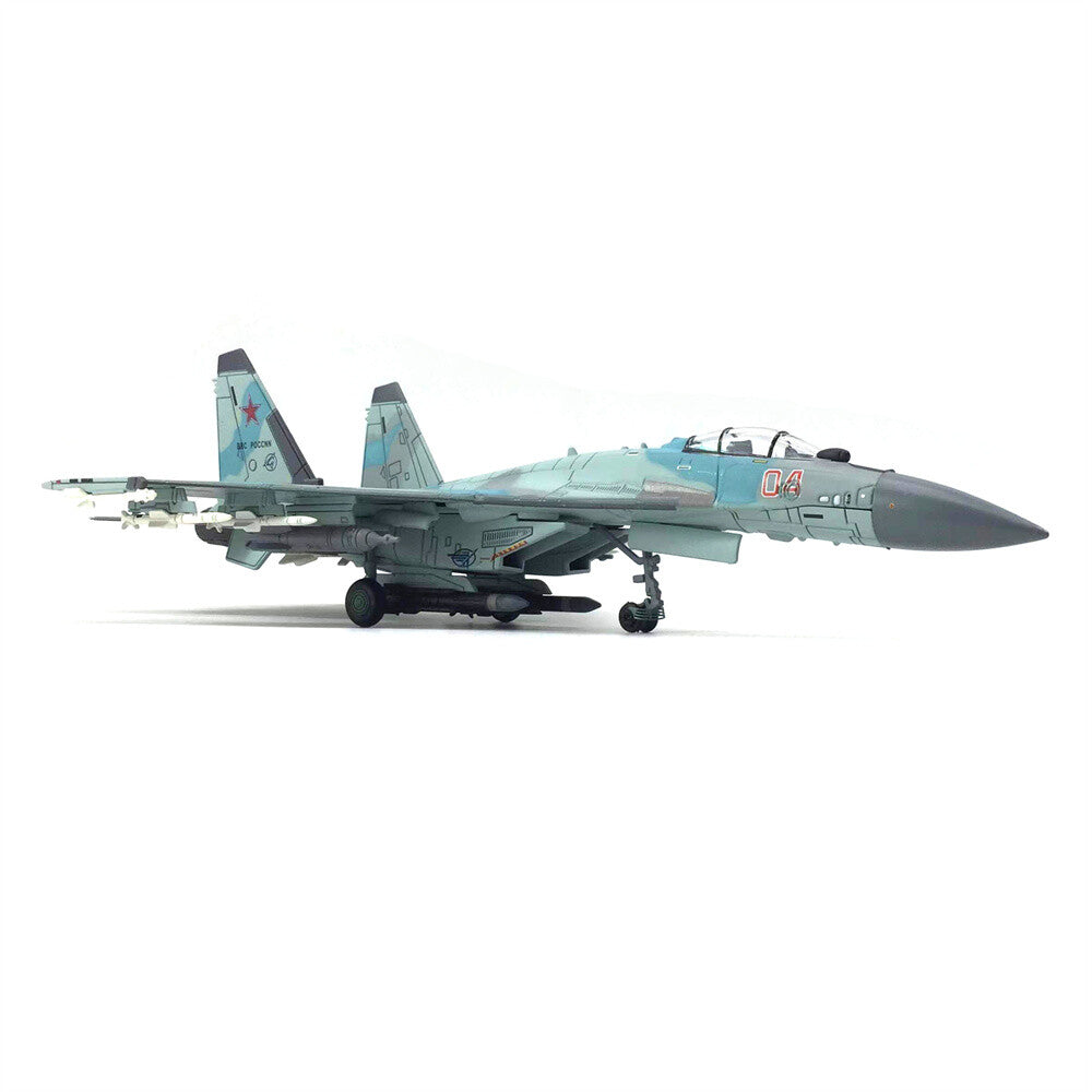 1:100 SU-27 Aircraft Model Fighter Aviation Military Scene Exhibition Model