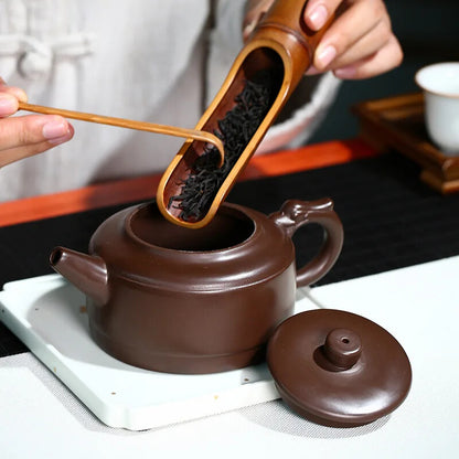 Yixing Purple Clay Teapot Chinese Kettle Handmade Kung Fu Zisha Tea Set Puer
