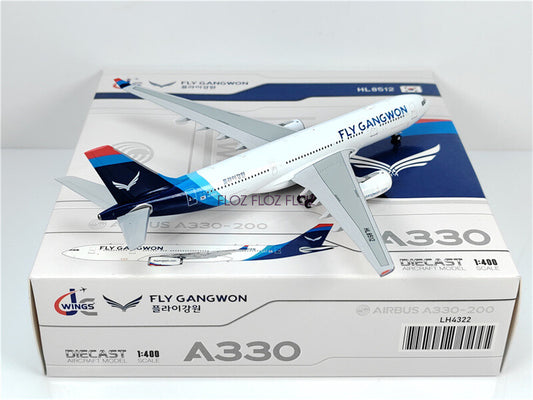 JC Wings FLY GANGWON for Airbus A330-200 HL8512 1:400 Aircraft Pre-built Model