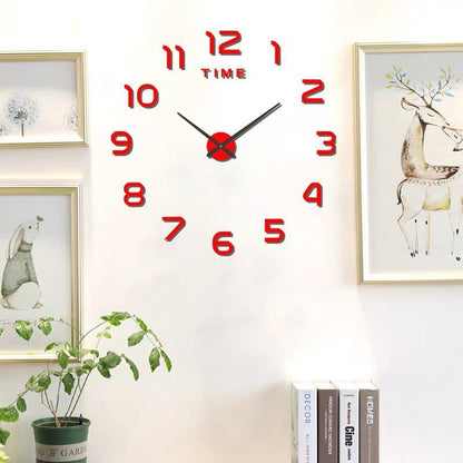 DIY Wall Clocks Creative Acrylic Punch-Free Luminous Living Room Home Decor 16in