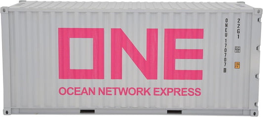 1:20 ONE 20GP Shipping Container Model Gray Abs Resin & Wood Toy Decoration Gray