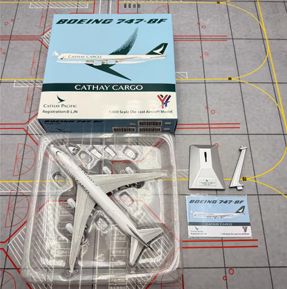1:400 YY Wings CATHAY CARGO BOEING B747-8F Plane Aircraft Diecast Airplane Model