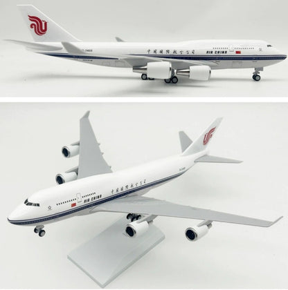 30CM AIR CHINA BOEING 747-400 Passenger Plane Landing Gear Resin Aircraft Model