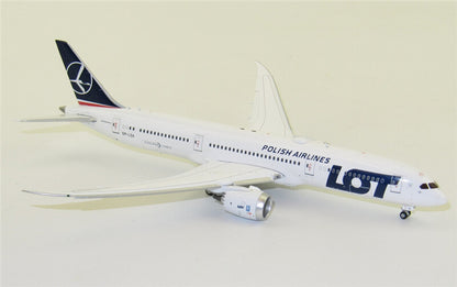JC Wings Polish Airlines LOT For Boeing B787-9 SP-LSA Flaps Down 1/400 Model