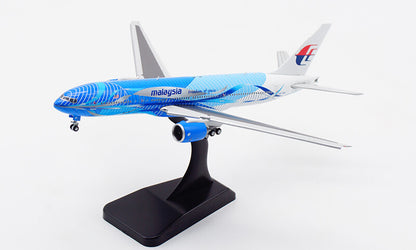 JC Wings malaysia for Boeing 777-200ER 9M-MRD Flaps down 1/400 plane Pre-built