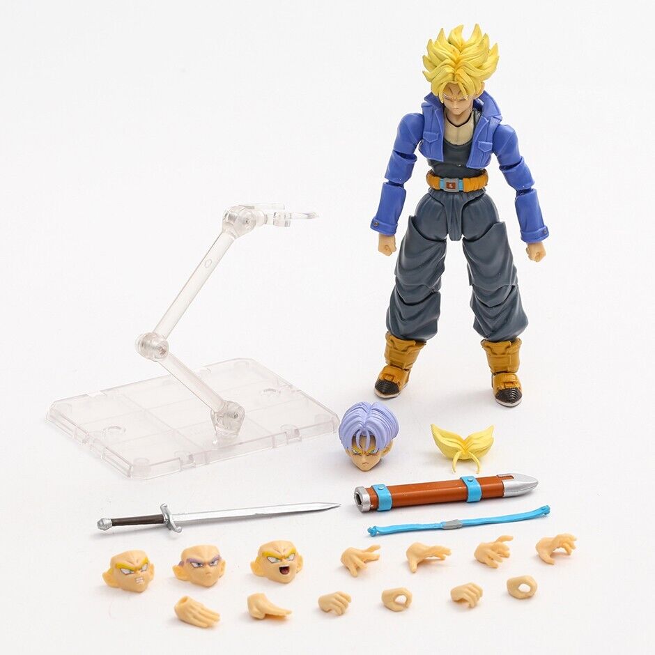 Dragon Ball Z Super Saiyan Trunks PVC Action Figure Model Statue SHF Anime Toy