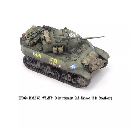 S-Model 1/72 Free French M3A3 Valmy 501st Tank Regiment Finished Model PP0076
