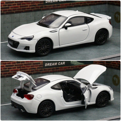 1:32 Diecast Subaru BRZ Metal Car Model Toy Door Open Light Gift For Kids