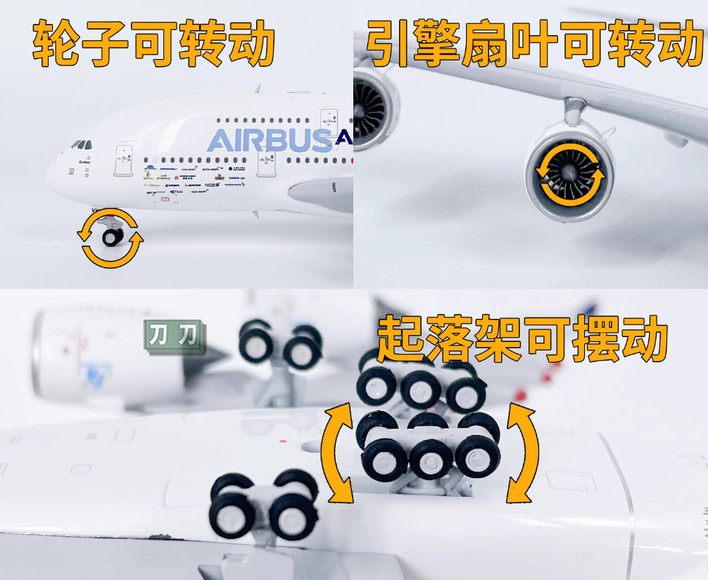 1:400 APOLLO Hifly AIRBUS A380 Passenger Plane Airplane Diecast Aircraft Model