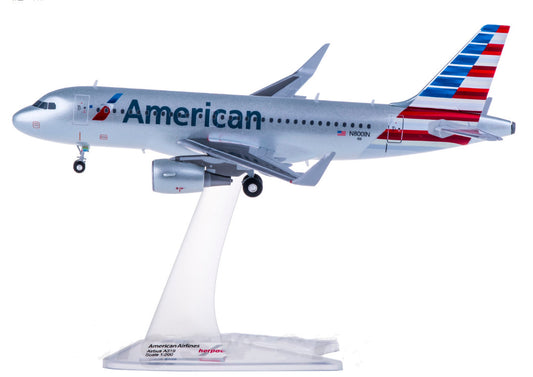 1:200 Herpa American AIRBUS A319 Passenger Airplane ABS Plastic Aircraft Model