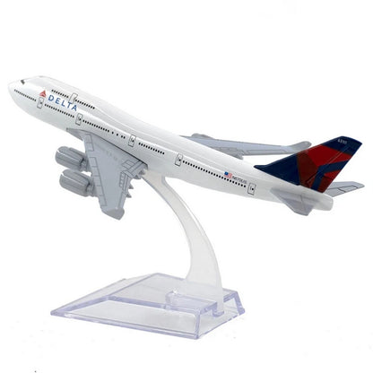 1/400 Scale 16cm Delta B747 Alloy Plane Model Diecast Airplane Display Gift