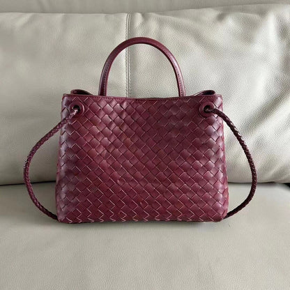 Rope Buckle Braided Tote Bag One Shoulder Portable Cross-body Women's Bag
