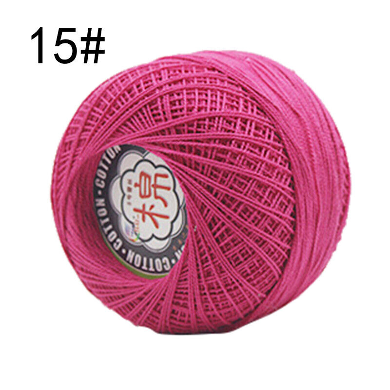 Hot Sale 50g Soft Cotton Thread Yarn Knitting Crochet Lace Embroidery Yarn