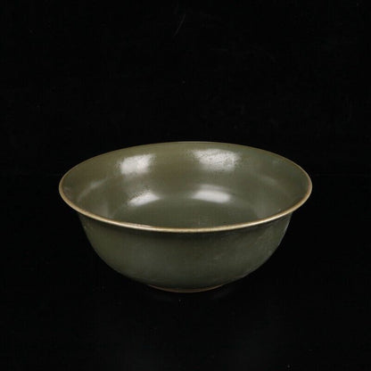 Chinese Old Porcelain yellow tea Glazed Bowl