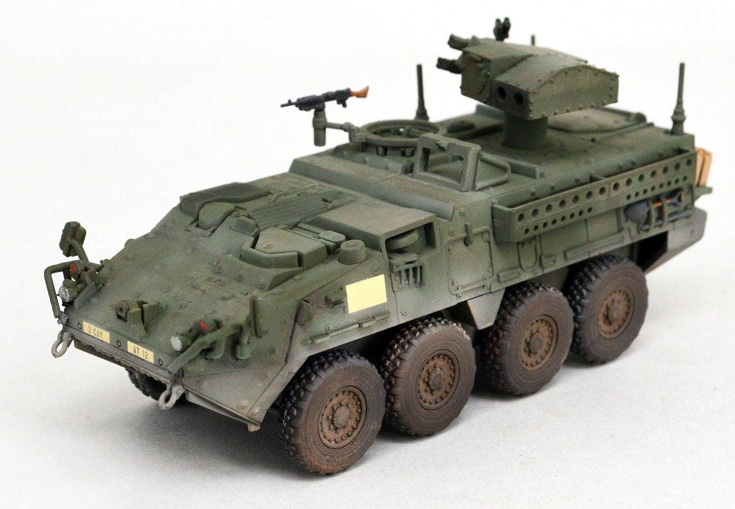 US M1134 Stryker Anti-Tank Missile Carrier FloZ 1/72 finished tank built model