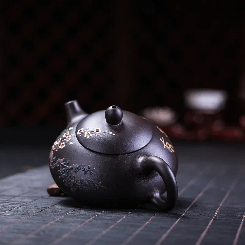 160ml Yixing Tea Pot Purple Clay Scoop Teapot Chinese Handmade Tea Set Kettle