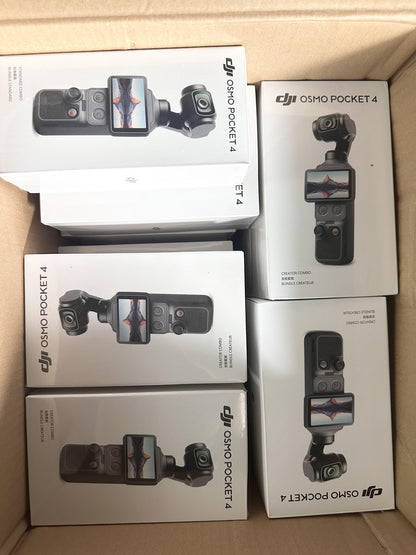DJI Osmo Pocket 4 Creator Combo 4K Gimbal Camera Vlog Wide-Angle Lens Mic New
