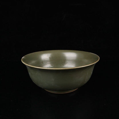 Chinese Old Porcelain yellow tea Glazed Bowl