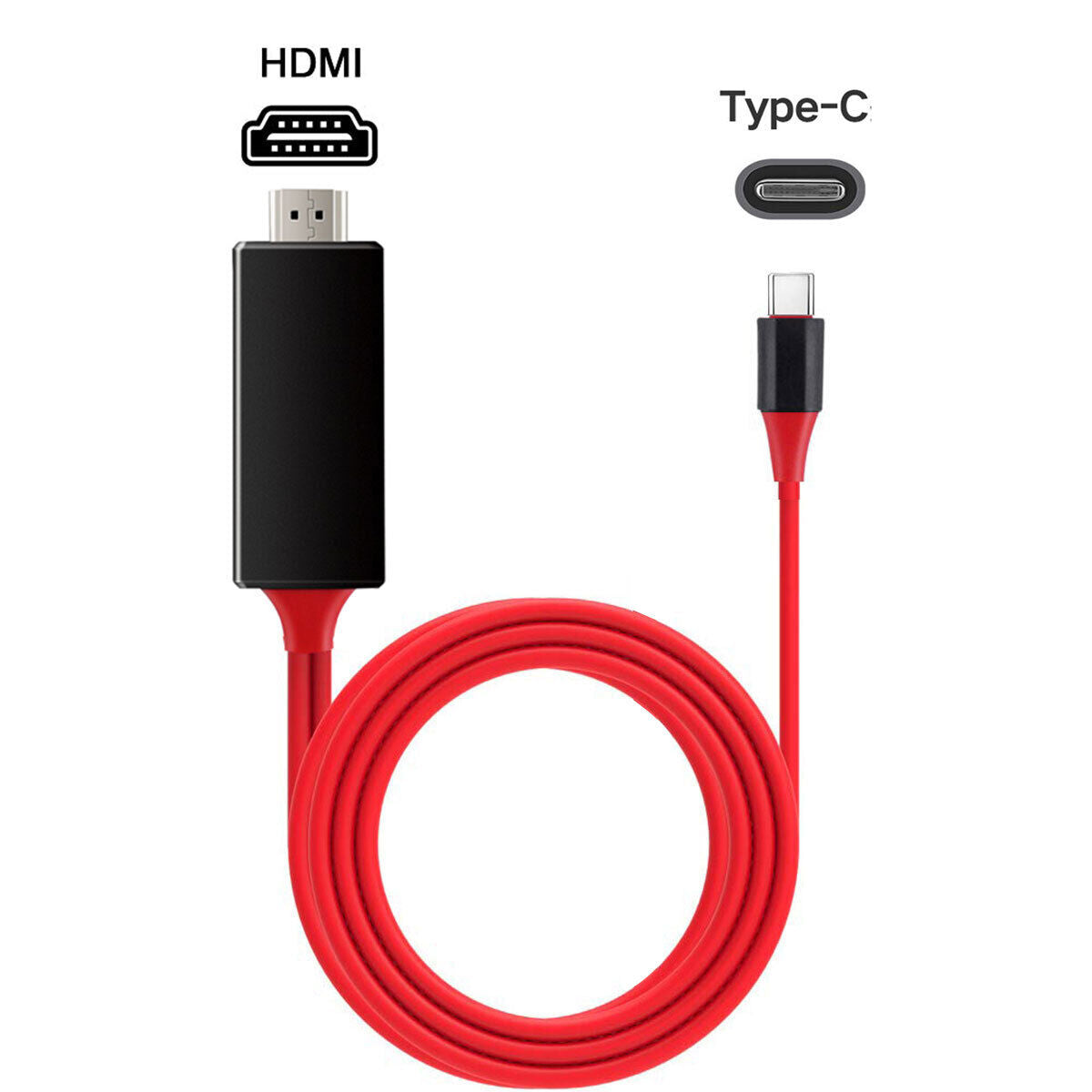 Type C to HDMI HDTV TV Adapter Cable - Thumbnail 4
