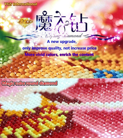 DIY 5D Flower Triptych Rhinestones Pictures Diamond Painting Hand Diamond Mosaic