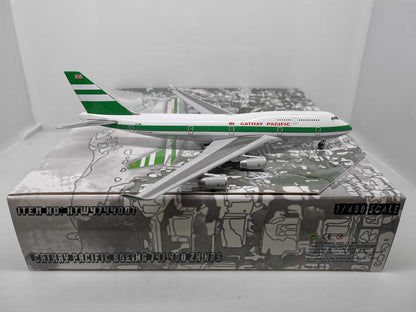 1:400 JC Wings CATHY PACIFIC BOEING B747-400 Passenger Airplane Diecast Model