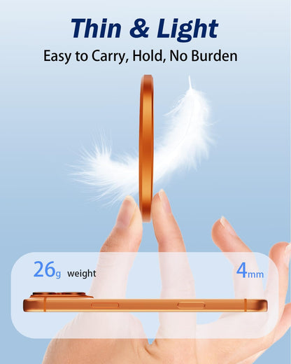 Phone Grip for Magsafe,360°& 180°Rotation Magnetic Phone Ring Holder with Kickst