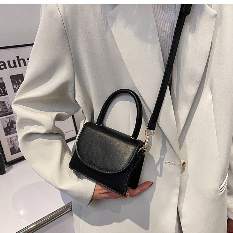 Mini Leather Flap Crossbody Bag Summer Shoulder Crossbody Bag Handbag 15*11*6 CM