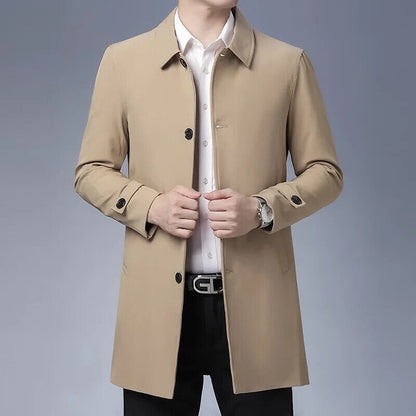 Business Coats Men Long Mens Jacket Windbreaker Clothes Men
