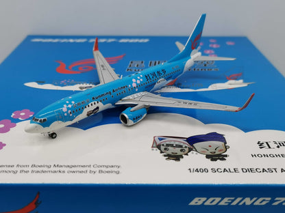 1:400 JC Wings KUNMING AIRLINES B737-800 Passenger Airplane Diecast Model