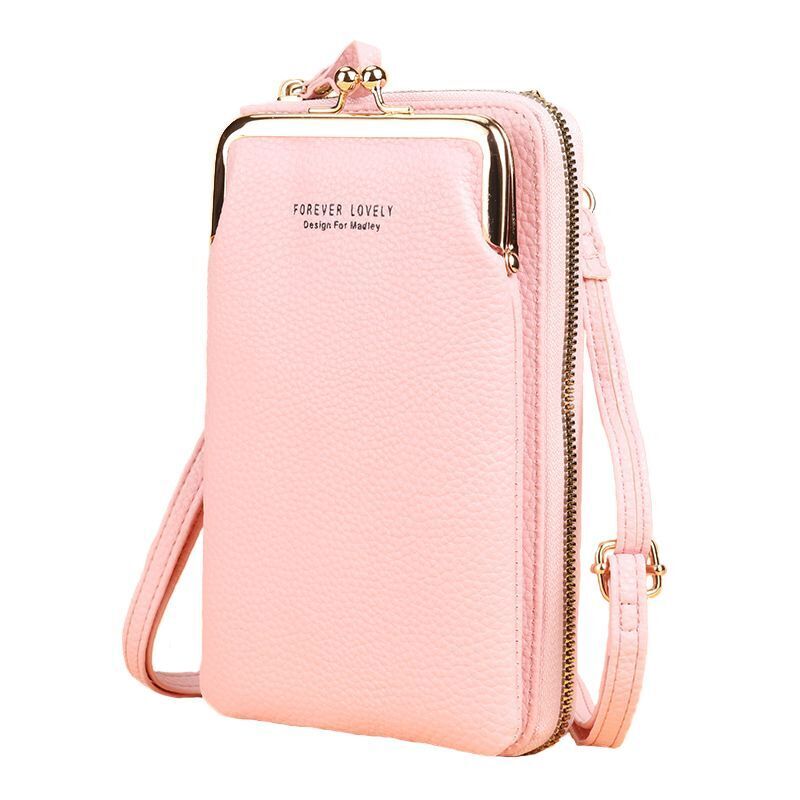 Wallet Shoulder Mini Synthetic Leather Bag Straps Phone Big Card Holders Handbag