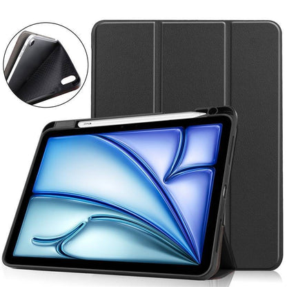 For 2025 iPad Air11 Slim Tri-Fold Folio Case 8-color protective cover PU case
