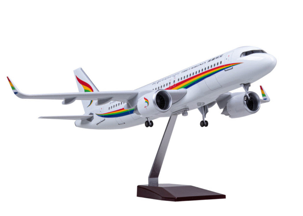 1:80 47CM TIBET AIRLINES AIRBUS A320neo Plane Landing Gear Resin Aircraft Model