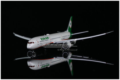 1:400 JC Wings EVA AIR BOEING 787-10 Passenger Airplane Flap Down Diecast Model